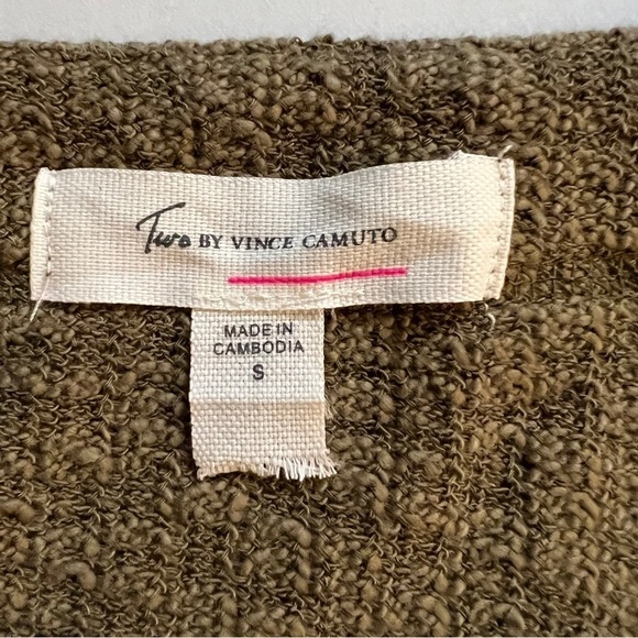 Two By Vince Camuto Olive Green/ Brown Sweater/Cardigan - Picture 6 of 7